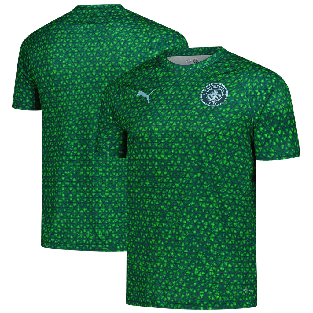 Manchester City Puma 2025/26 Pre-Match Training Jersey - Green