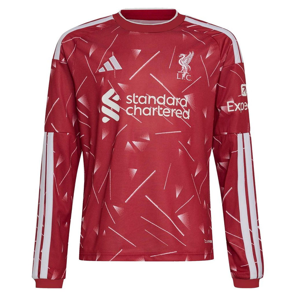 Virgil van Dijk Liverpool adidas Youth 2026/27 Home Replica Long Sleeve Jersey - Red