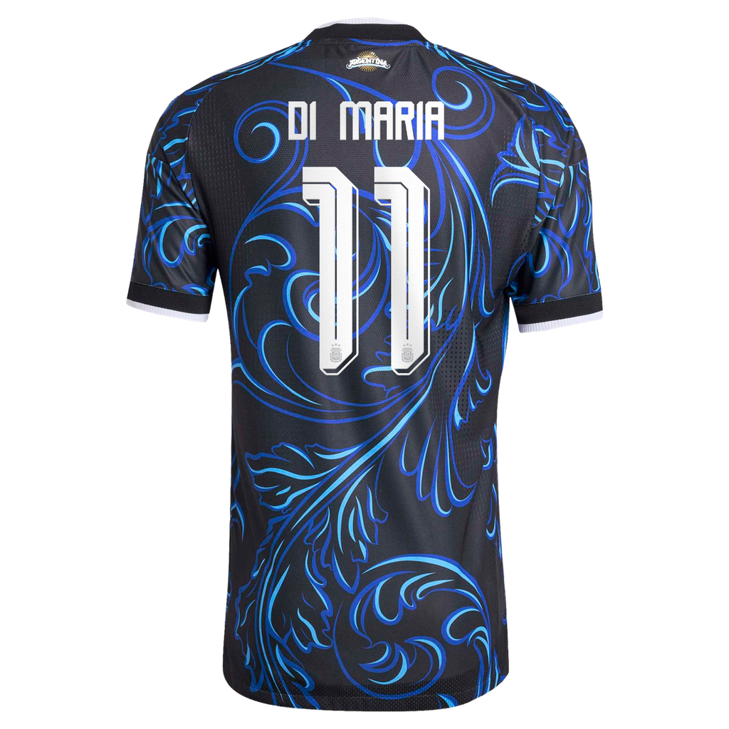 Angel Di Maria Argentina National Team adidas 2026 Away On-Field Authentic Jersey - Black