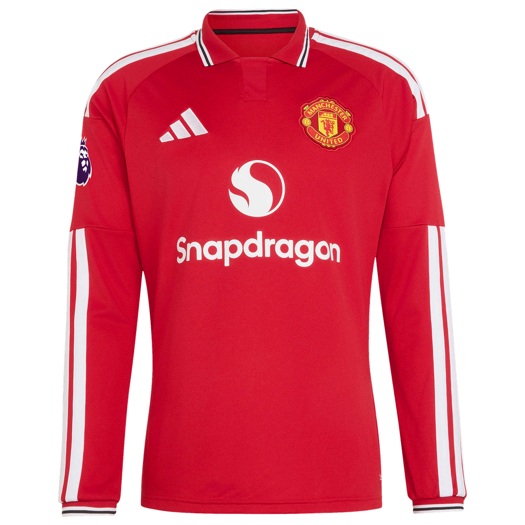Mason Mount Manchester United adidas 2026/27 Home Authentic Long Sleeve Jersey - Red