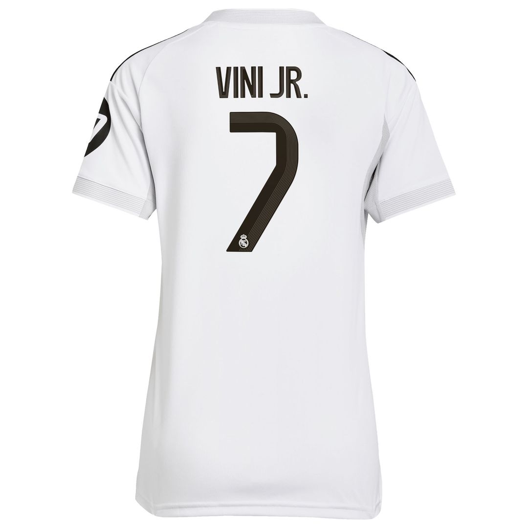 Vini Jr. Real Madrid adidas Women's 2025/26 Home Replica Jersey - White