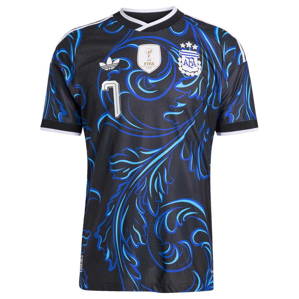 Rodrigo De Paul Argentina National Team adidas 2026 Away On-Field Authentic Jersey - Black