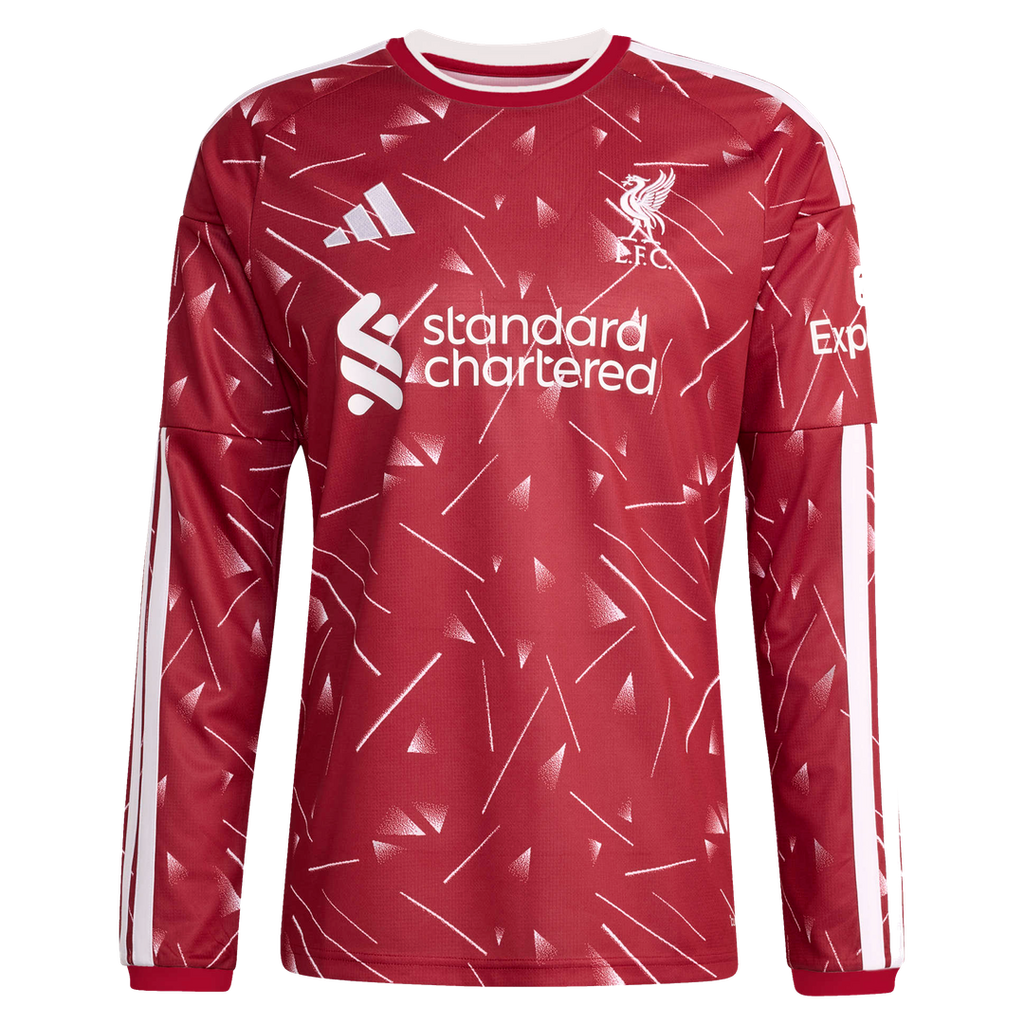 Hugo Ekitike Liverpool adidas 2026/27 Home Replica Long Sleeve Jersey - Red