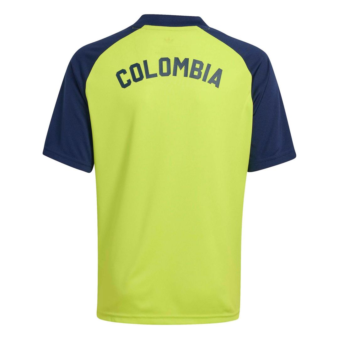 Colombia National Team adidas Youth 2026 Pre-Match Top - Yellow