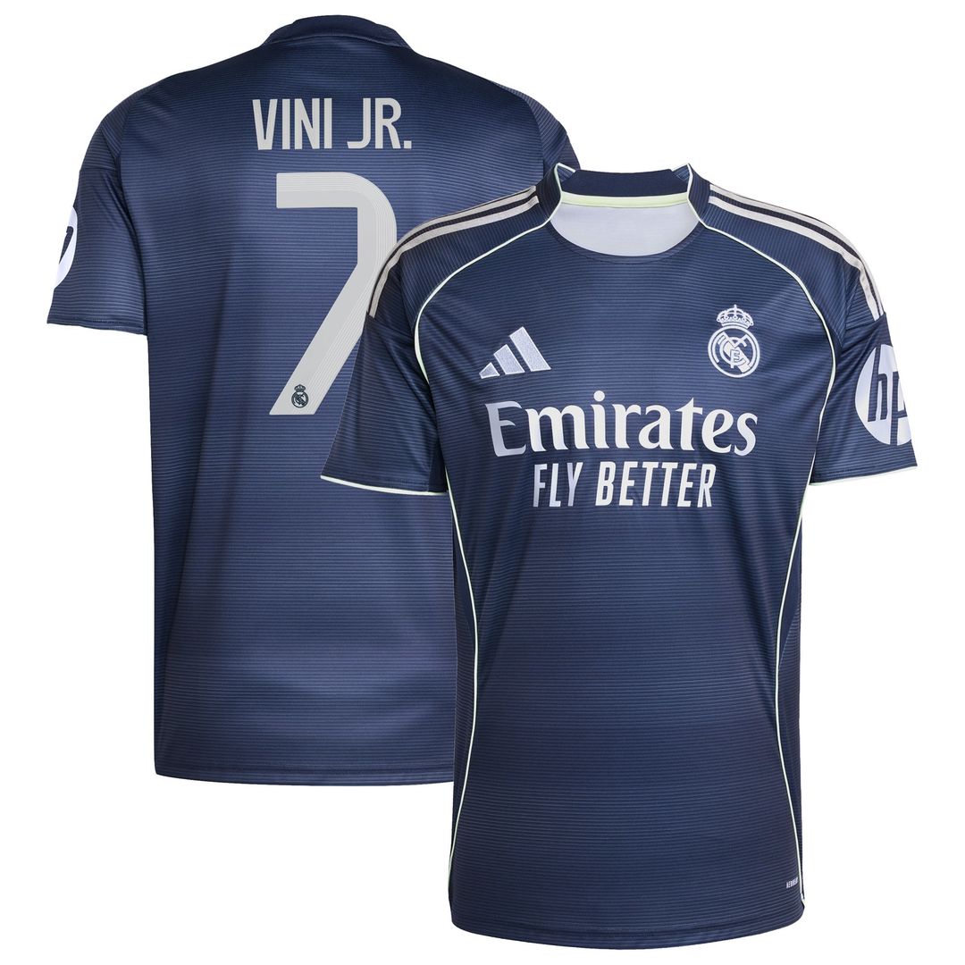 Vini Jr. Real Madrid adidas 2025/26 Home Replica Jersey - White