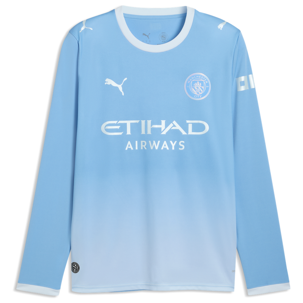 Erling Haaland Manchester City Puma 2026/27 Home Replica Long Sleeve Jersey - Light Blue