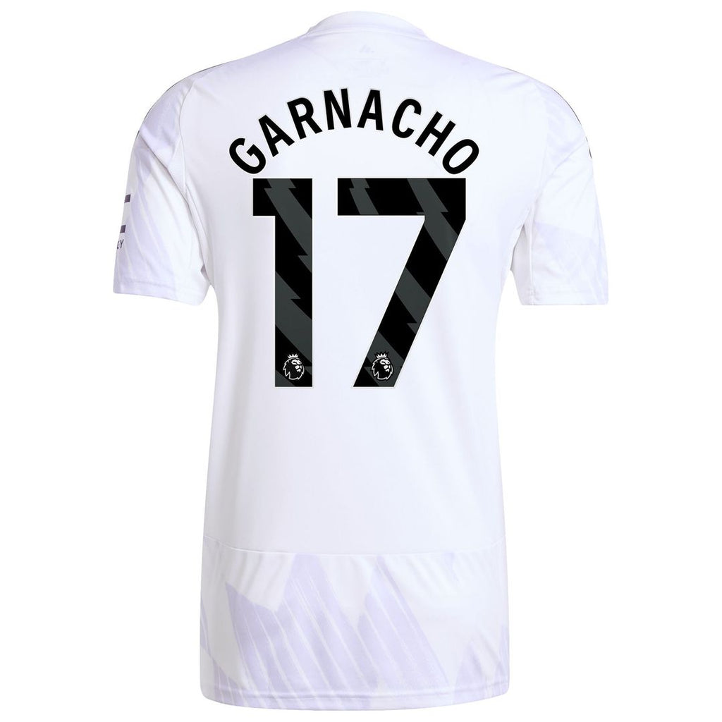 Alejandro Garnacho Manchester United adidas 2025/26 Away Replica Player Jersey - White