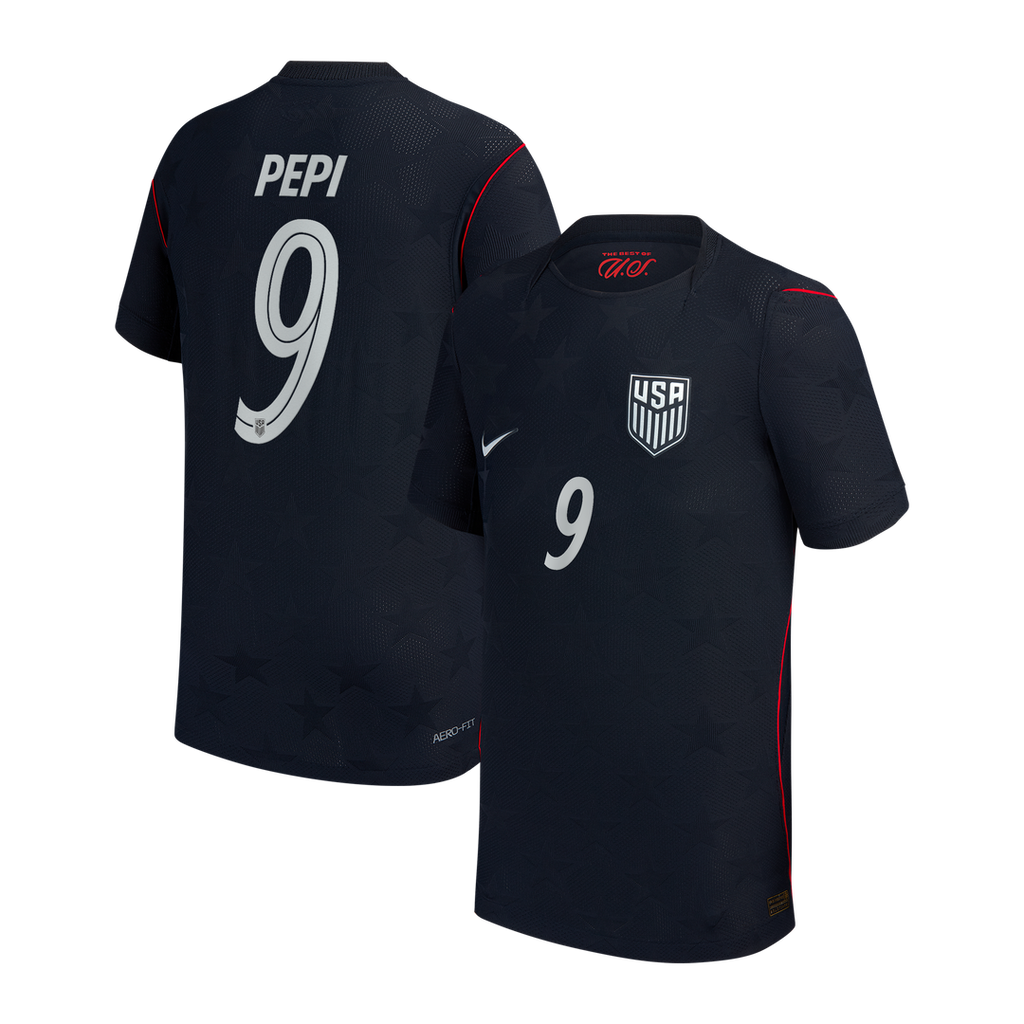 Ricardo Pepi USMNT Nike Youth 2026/27 Away Match Authentic Jersey - Blue