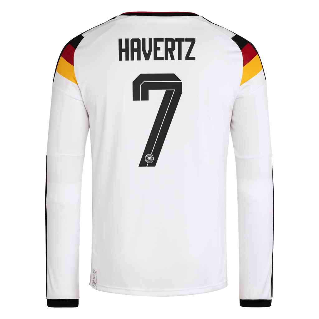 Kai Havertz Germany National Team adidas 2026 Home Replica Long Sleeve Jersey - White