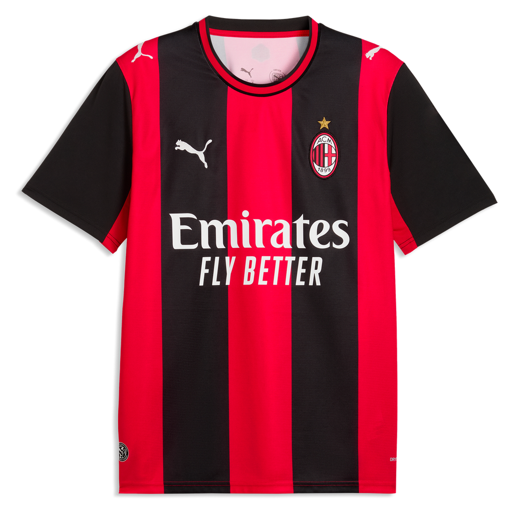Christian Pulisic AC Milan Puma 2026/27 Home Replica Jersey - Black/Red