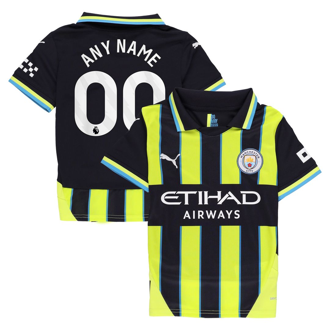 Manchester City Puma Youth 2024/25 Home Replica Custom Jersey - Light Blue