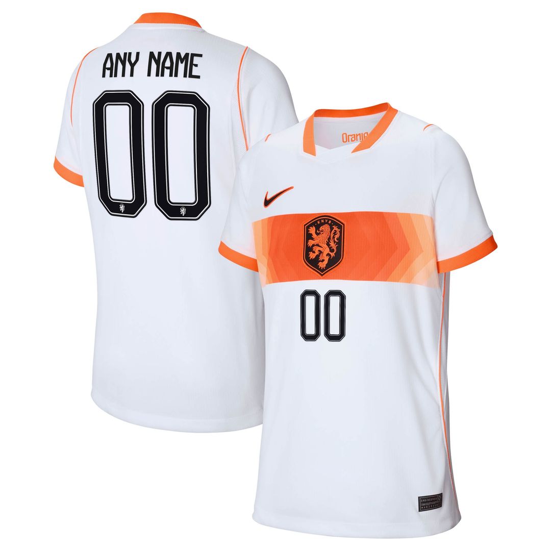 Netherlands National Team Nike Youth 2026 Home Stadium Replica Custom Jersey - Orange