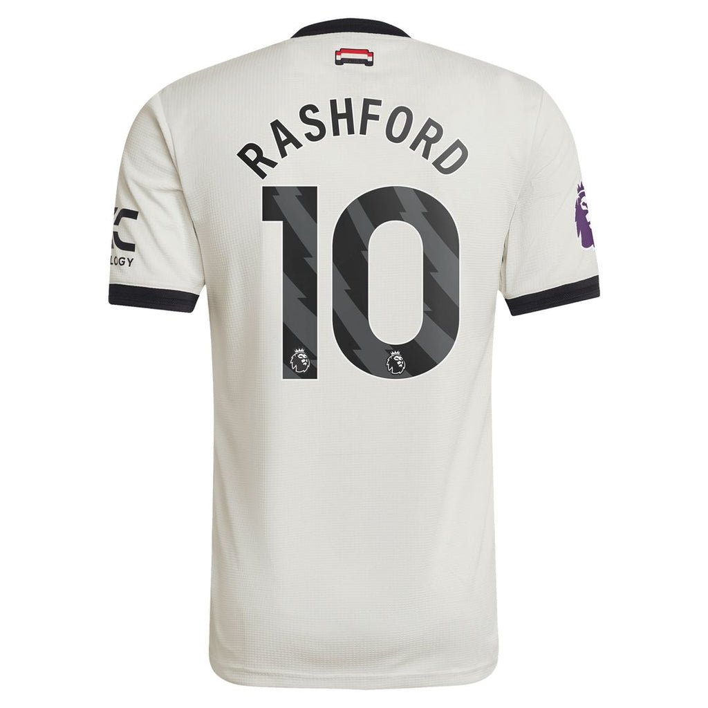 Marcus Rashford Manchester United adidas Originals  2024/25 Third Authentic Jersey - Cream