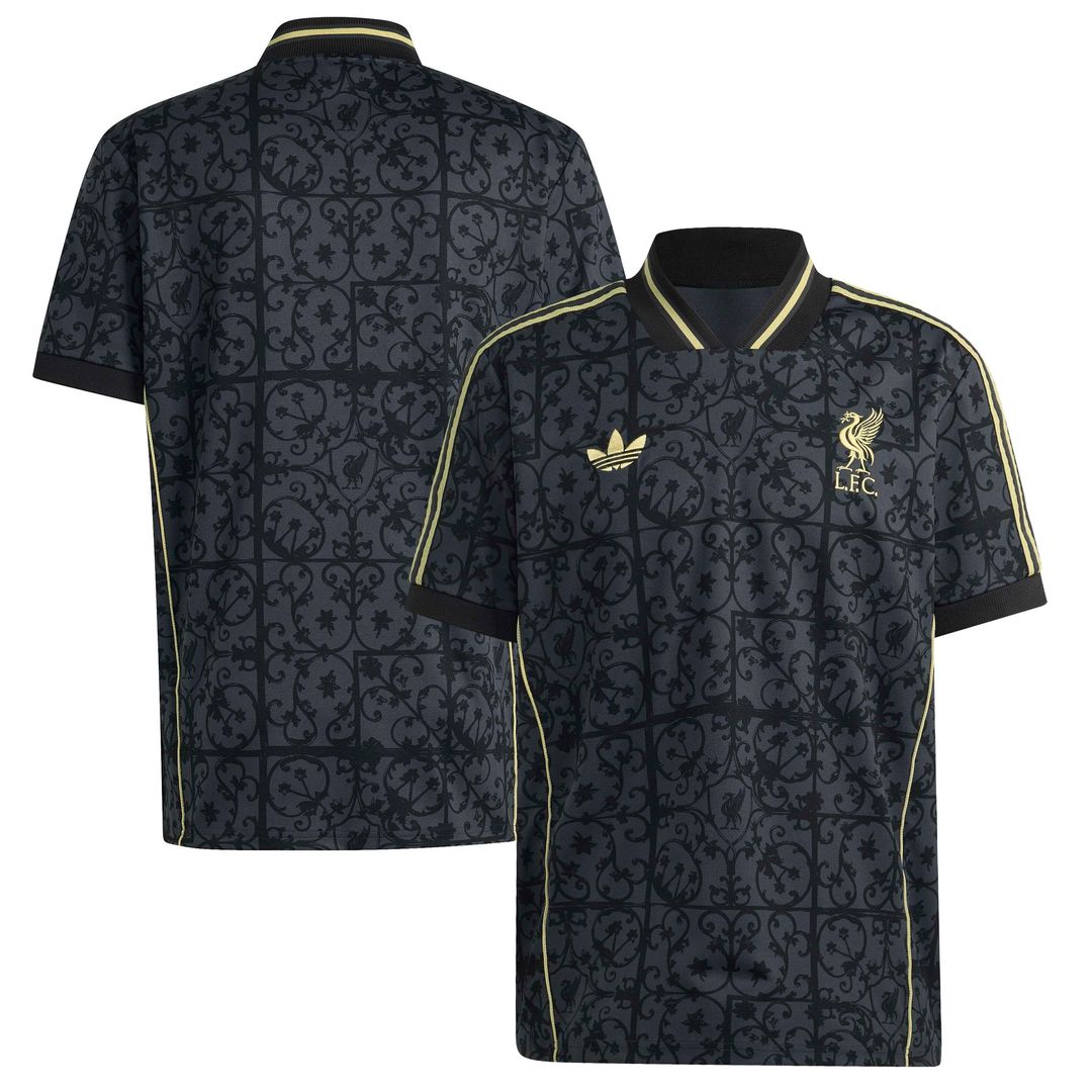 Liverpool adidas Unisex Lifestyler Fashion Jersey - Gray