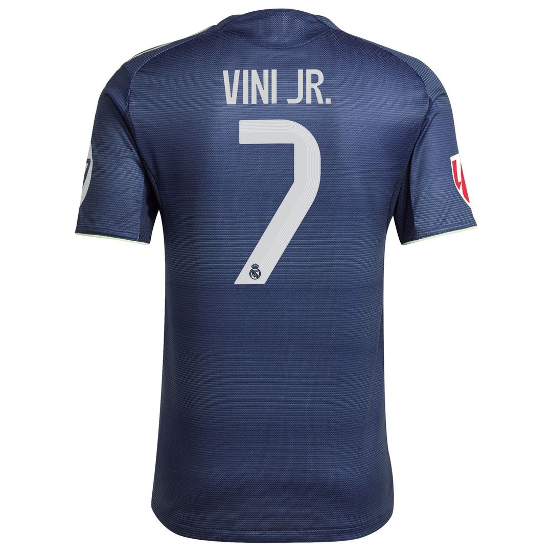 Vini Jr. Real Madrid adidas 2025/26 Away Authentic Player Jersey - Blue