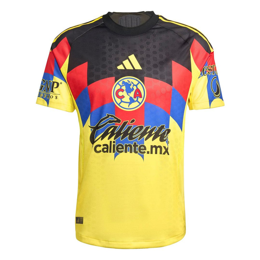 Club America adidas 2025/26 Home Authentic Jersey - Yellow